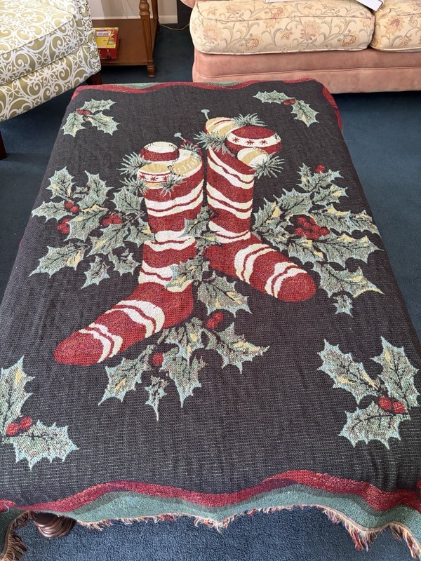 48x60” Holiday Fringed Throw - Martha Stewart