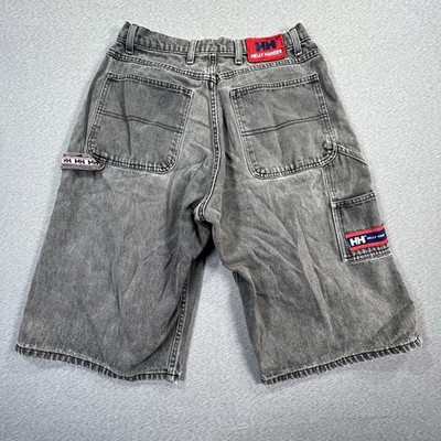 VTG Helly Hansen Carpenter Shorts Outdoor Pocket Gray Waist Size 28