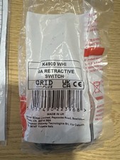 MK K4900 WHI 10A Retractive Switch Grid Plus Module White x2 Honeywell New