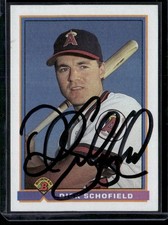 1991 Bowman - Dick Schofield #191 Signed Autographed Card