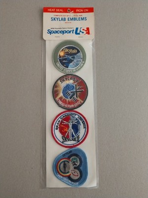 Vintage Kennedy Space Center Skylab Mission Patches 3'' Set of 4 New in Package