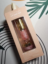 ELLEN TRACY - Lip Care Duo - Pink Glitter Lip Oil & Lip Scrub - 2 Piece Set