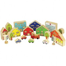 The Freckled Frog Village Block Set - 20 Pieces