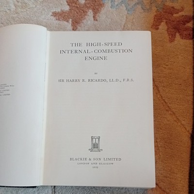 Der schnelle Verbrennungsmotor von Sir Harry Riccardo 1953 HC