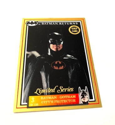 1992 Dynamic Australian BATMAN RETURNS Cards Lot of 4 GOLD CARDS #2,3,4,5 - Photo 1/4