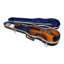 Vintage 4/4 QueenHarp Acoustic Violin Taiwan w/ Bow  Hard Case