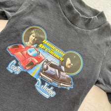 Vintage 1983 Hardcastle and McCormick Kids Shirt Coyote Car Long Sleeve Black