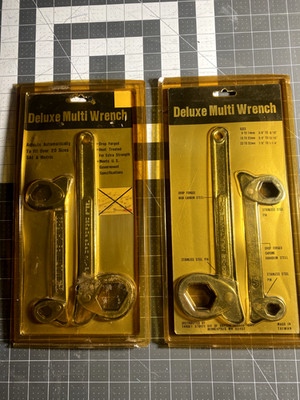 TOOL LOT PROJECT PRO 5 PC TAPE MEASURE SET + 2 SEALED DELUXE MULTI WRENCH TARGET