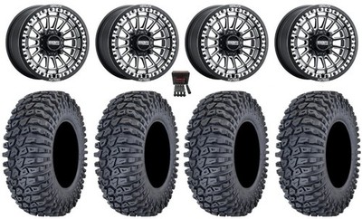 Metal FX Delta Bdlk CC 15'' Wheels Bk 32'' Rockinator Tires Pioneer 1K / Talon