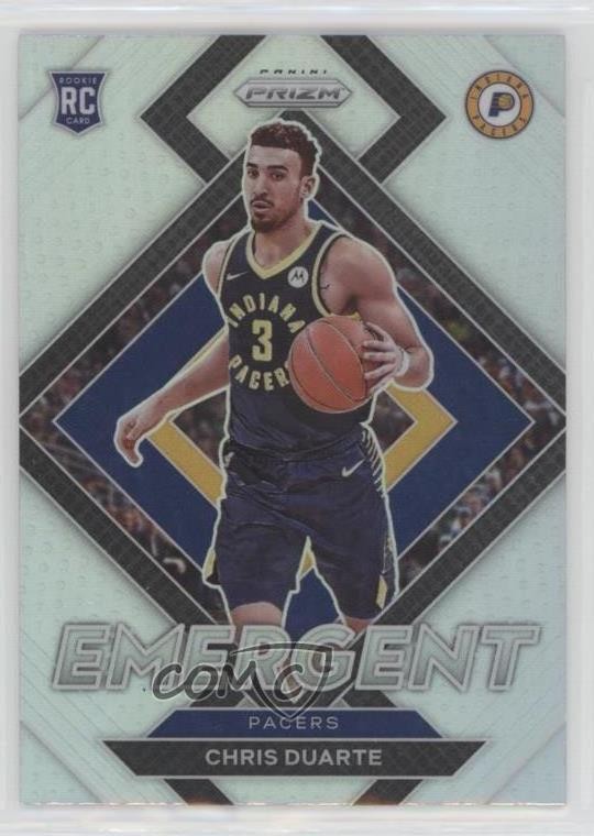 2021-22 Panini Prizm Emergent Silver Prizm Chris Duarte #14 Rookie RC