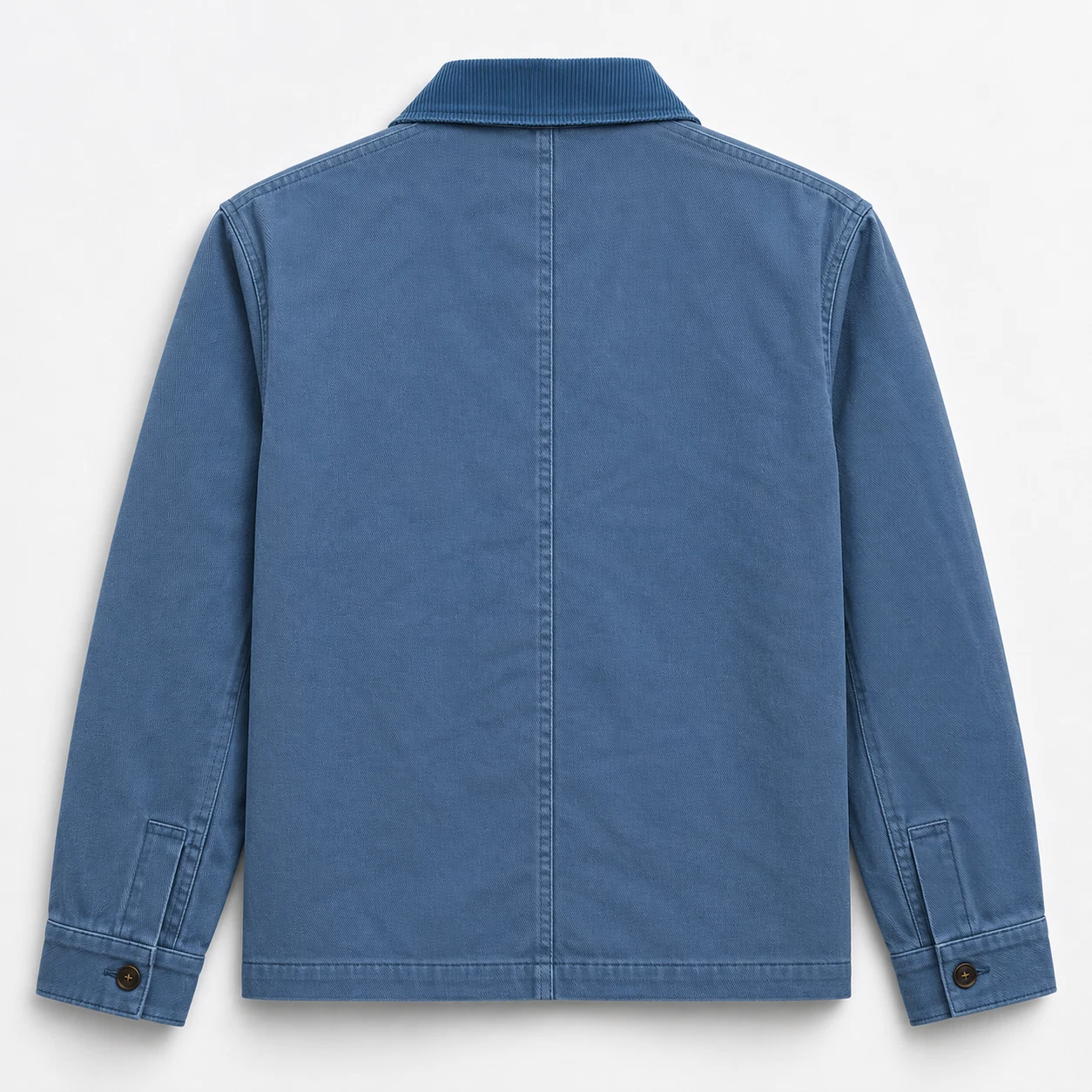 Men's-Jacket-NovaMEN-Chore-100% Cotton-Twill-Cord Collar-Button Front-Sz Large image 4