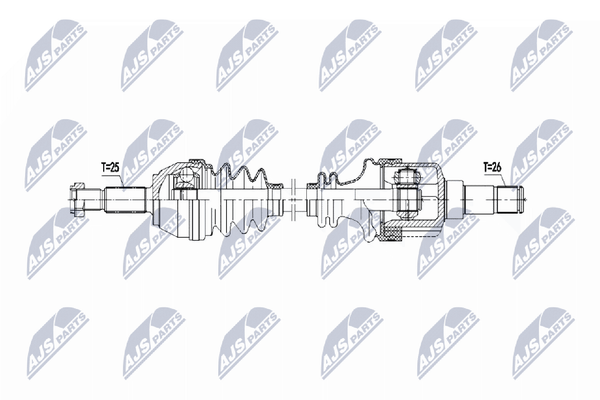 Antriebswelle NTY NPW-FR-165 FüR Ford Fiesta 6 CB1 CCN-image
