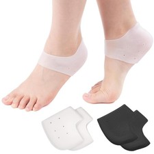 4 Pcs Silicone Gel Heel Protector Pads Cushion for Blister Achilles Tendinitis