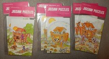 Lote De Colección De 12 Rompecabezas Niños Arca De Noé (6 Piezas, 3 5/8" x 2 3/8") Nuevo