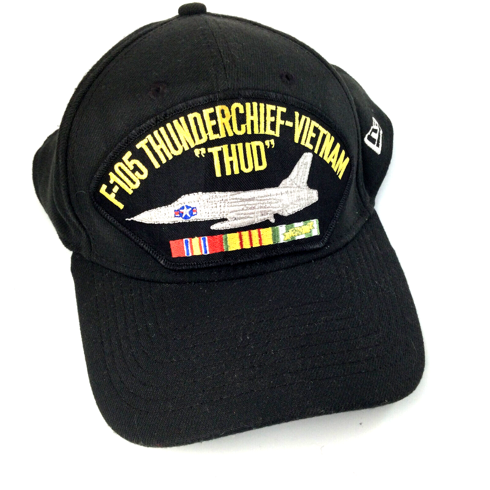 Black Cap Hat L - XL Thunderchief-Vietnam