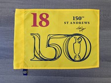Signed TOM WATSON 2022 The Open 150th Commemorative Flag - Exact Proof/COA