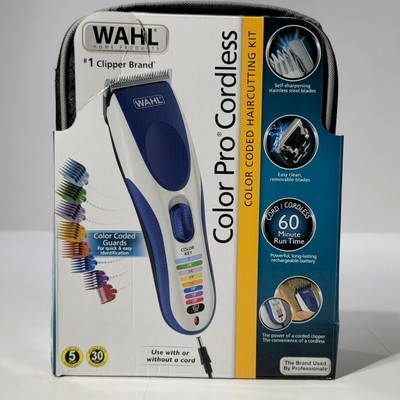 Wahl Color Pro Cordless Hair Clipper 21 Piece Set Haircut Kit