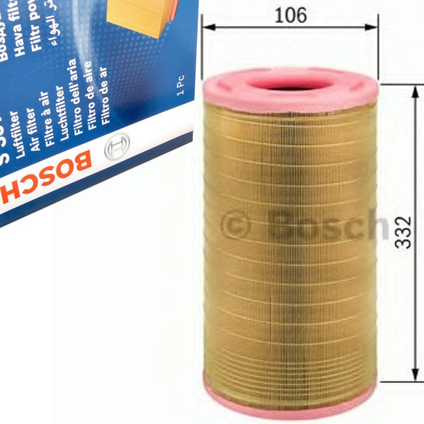 Bosch 1457433069 Luftfilter FüR Mercedes A W168 Vaneo 414 1.7D 07.98-07.05-image