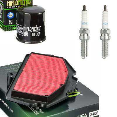 KAWASAKI Ninja 500 Z 500 ab 2024 Luftfilter Ölfilter Zündkerzen Wartungskit