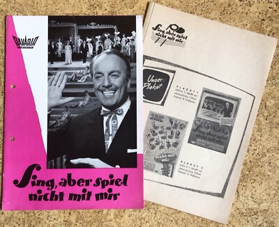 Lou van Burg Ted Herold Rex Gildo Bill Ramsey SCHLAGER Revue Werberatschlag