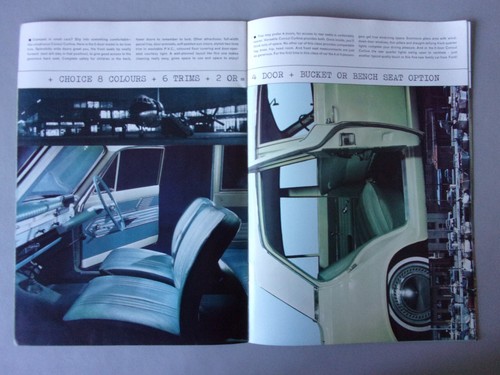 FORD CORTINA MK1 orig 1963 UK Mkt Full 16pp Sales Brochure - Picture 7 of 10