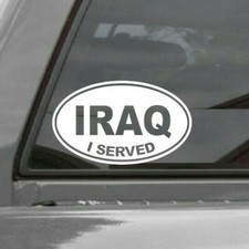 I Served Sticker Vinyl Decal Veteran War Euro Oval Window Decal Iraq I Served Sticker Vinyl Decal Veteran War Euro Oval Window Decal Iraq