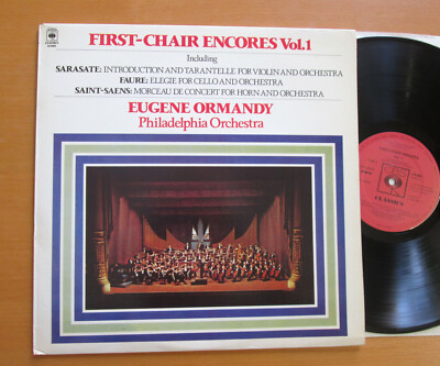 CBS 61889 First-Chair Encores Vol. 1 Ormandy Violin Cello Encores NEAR MINT