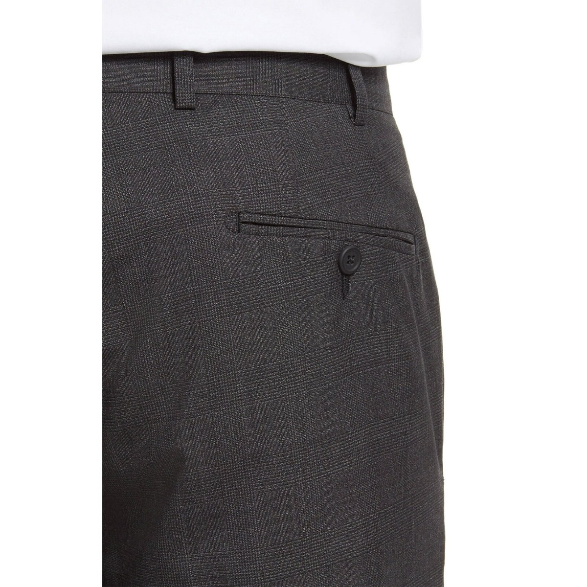 John W. Nordstrom Mens Torino Plaid Wool Dress Pants 44R John W. Nordstrom Mens Torino Plaid Wool Dress Pants 44R