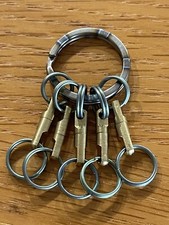 Titanium Carabiner, EDC Keychain Key Ring, Green Anodize, 2-1/8in/54mm