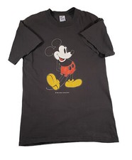 Vtg Mickey Mouse Shirt Walt Disney Productions M Jerzees Made USA 80s 90s Black