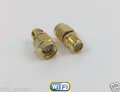 1 x SMA Male To RP-SMA Female connect SMA to RP-SMA RF Connector Adapter USA