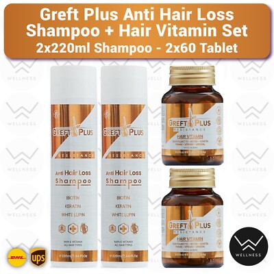 Greft Plus Anti Hair Loss Shampoo + Hair Vitamin Set -2LOT