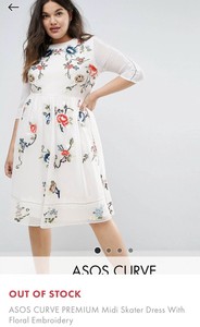 asos floral embroidered dress