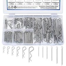 Cotter Pin Assortment Kit, 210Pcs 12 Sizes 304 Stainless Steel R Clips Spring Re