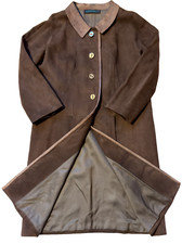 True Vintage Loewe 1846 Suede Brown Leather With Snake Collar &trim Size M/l