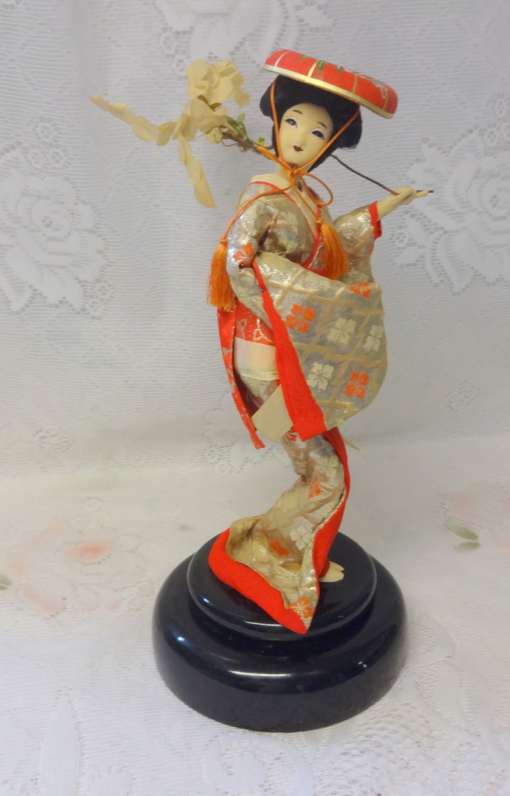 Genuine Vintage Japanese HANDMADE GEISHA Silk Kimono Doll Music Box eBay