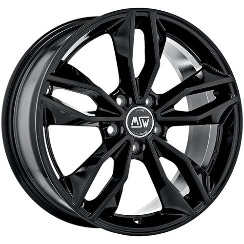 Jantes MSW 83 8x19 Pour SAAB 9-3 - Noir Brillant, Déport 32, 5x110, Neuves Sous Emballage