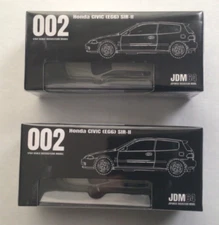 2 x Hobby Japan - JDM64 - Honda Civic EG6 SIR-II White - HJDM002-5