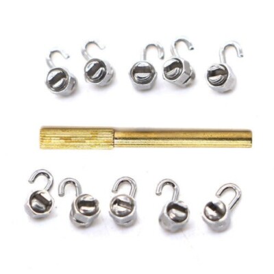 Lot De 20 Crochets Crantables Pour Fil Orthodontique + Tournevis De Pose - Pour Orthodontie - Neuf