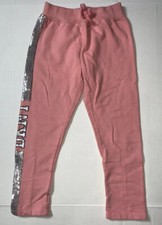 Preowned- DKNY Stretch Athlesiure Sequins Sweatpants Girls Size 6