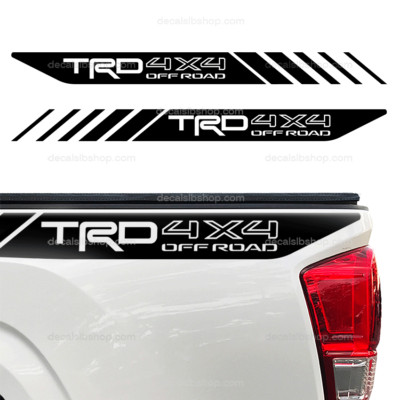 TRD 4X4 Off Road Decals Vinyl Fit Toyota Tundra Tacoma Sticker Bedside offroad