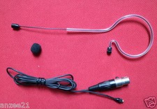 Black Ear Headset Microphone For AKG Samson Wireless Mini 3Pin Detachable Cable