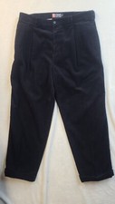 Vintage Chaps Ralph Lauren RL Corduroy Pants Men’s 38x30 NavyBlue Pleated Cuffs
