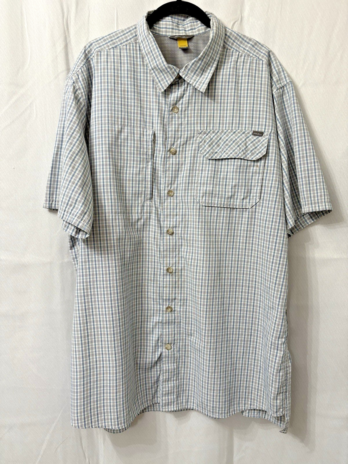 Eddie Bauer Travex Mens Short Sleeve Shirt Size TXL