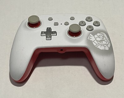 PowerA Enhanced Wireless Controller Nintendo Switch OS Mario White Red 1511365