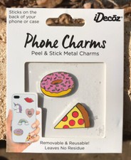 iDecoz Phone Charms peel  stick metal charms 