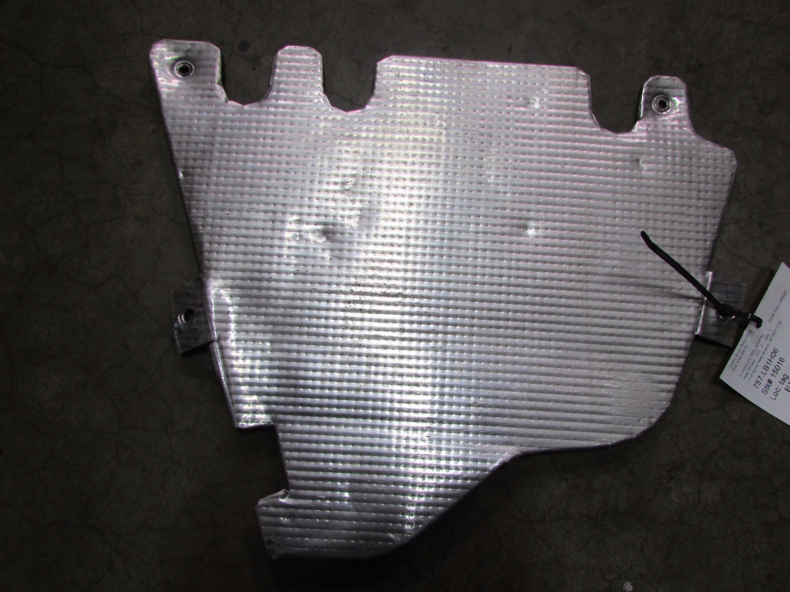 Lamborghini Gallardo Coupe, Spyder, LH Left Engine Heat Shield, P/N 407501716