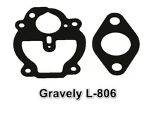 Gravely 2pc CARBURETOR GASKET SET FITS L-806 GRAVELY MODEL L - CAST IRON CARB