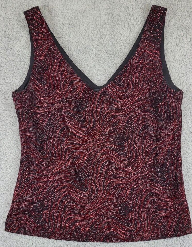 Conjunto de 2 piezas sin mangas y cárdigan Xscape By Joanna Chen para mujer M rojo brillante de colección Foto 2 de 4