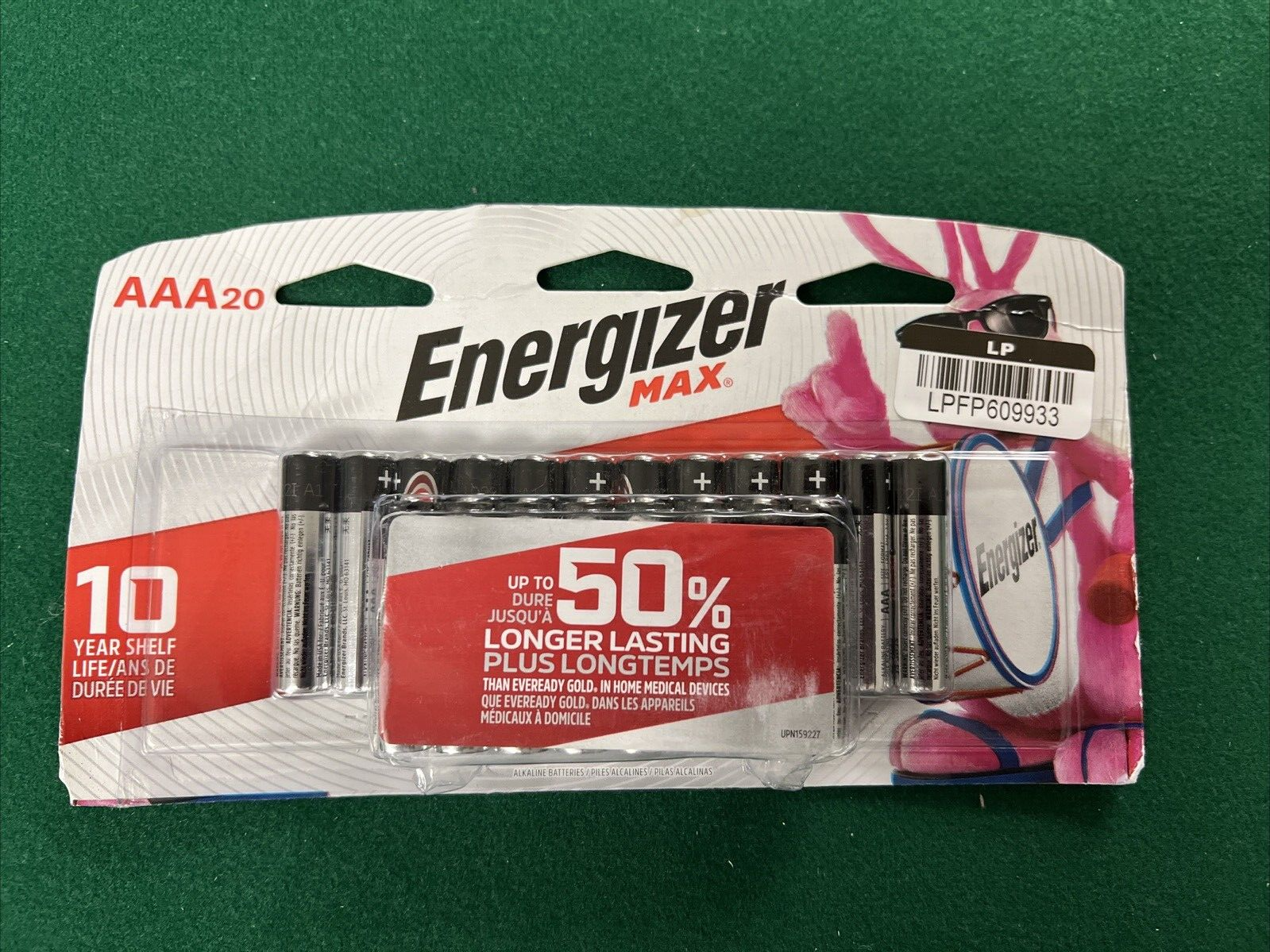Energizer MAX AAA Batteries (20 Pack), Triple A Alkaline Batteries-image